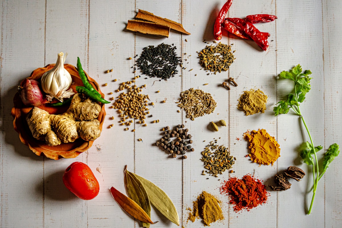 Traditional Indian natural spices